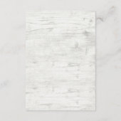 Carte D'accompagnement Rustic Country Farm Chalkboard Détails du Mariage (Dos)