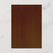 Carte D'accompagnement Rustic Dark Wood Rose Floral Détails du Mariage (Dos)