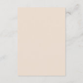 Carte D'accompagnement Rustic Earth Florals Réception de mariage Insertio (Dos)