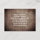 Carte D'accompagnement Rustic Elephant Girl apporte un Baby shower de liv (Dos)