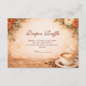 Carte D'accompagnement Rustic Fall A Baby Is Brewing Diapper Raffle (Devant)
