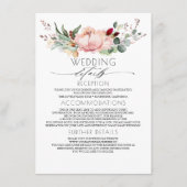 Carte D'accompagnement Rustic Fall Bloom Information Mariage Invité (Devant)