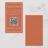 Carte D'accompagnement Rustic Fall Country Barn String Mariage (Devant / Derrière)