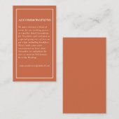 Carte D'accompagnement Rustic Fall Country Barn String Mariage (Devant / Derrière)