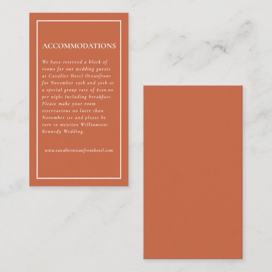 Carte D'accompagnement Rustic Fall Country Barn String Mariage (Devant / Derrière)