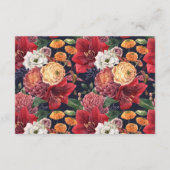 Carte D'accompagnement Rustic Falling Feuille Automne Détails du Mariage (Dos)