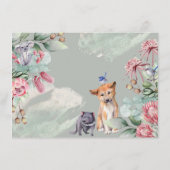 Carte D'accompagnement Rustic Floral Australia Animals Livres pour bébé (Dos)