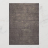 Carte D'accompagnement Rustic Floral Mariage Information Invité (Dos)