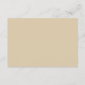 Carte D'accompagnement Rustic Forest Elegant Wedding (Dos)