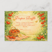 Carte D'accompagnement Rustic Garden Tomato Diapper Raffle (Devant)
