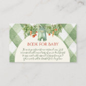 Carte D'accompagnement Rustic Gender Neutral Sprout Book For Baby Shower (Devant)