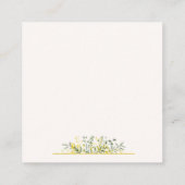 Carte D'accompagnement Rustic Golden Frame Wildflower Diaper Raffle (Dos)