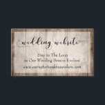 Carte D'accompagnement Rustic Light Bois Brown, Mariage Détails du site w<br><div class="desc">Ces inserts de carte de détail ont été conçus pour correspondre à d'autres éléments dans une suite de mariage et d'événements en croissance qui dispose de bois brun clair rustique comme arrière - plan. Sur le devant, vous lisez "site mariage" dans une police de script élaborée. Ci-dessous, dans une police...</div>