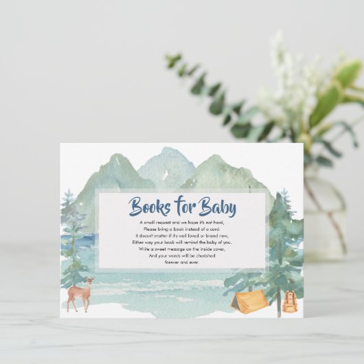 Carte D'accompagnement Rustic Mountains Adventure Books for Baby (Debout devant)