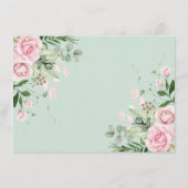 Carte D'accompagnement Rustic Rose Garden Livres de verdure pour bébé fil (Dos)