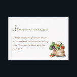Carte D'accompagnement Rustic She's off the Market Fête des mariées Recip<br><div class="desc">Rustic Farmer's Market Shopping Fourre-tout Fête des mariées Recette Demande de carte de boîtier.</div>