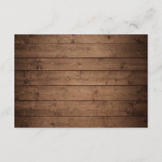 Carte D'accompagnement Rustic String Lights Floral Automne Détails du Mar (Dos)