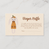 Carte D'accompagnement Rustic Sweet Rabbit Baby Shower Game (Devant)