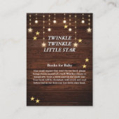 Carte D'accompagnement Rustic Twinkle Twinkle Little Star Baby shower (Devant)