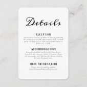 Carte D'accompagnement Rustic Vineyard Script Mariage (Devant)