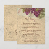 Carte D'accompagnement Rustic Vineyard Wedding Details Enclosure Card (Devant / Derrière)