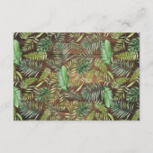 Carte D'accompagnement Rustic Wild Safari Animaux Détails du Baby shower (Dos)