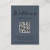 Carte D'accompagnement Rustic Winter Mountain Code QR Réponse du Mariage (Devant)