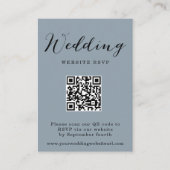 Carte D'accompagnement Rustic Winter Mountain Code QR Réponse du Mariage (Devant)