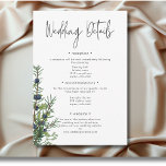 Carte D'accompagnement Rustic Winter Nature & Pine Détails du Mariage<br><div class="desc">Célébrez votre amour avec la beauté sereine de l'hiver. Notre carte de détails mariages d'inspiration nature présente un délicat jet d'aquarelle de feuillage hivernal, capturant la magie tranquille de la saison. Fini avec une police propre et moderne, ce design apporte élégance et chaleur à votre journée spéciale. Parfait pour un...</div>