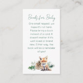 Carte D'accompagnement Rustic Winter Woodland Baby shower Demande de carn (Devant)