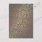 Carte D'accompagnement Rustic Wood Gold Confetti Détails du Mariage (Dos)