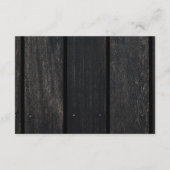 Carte D'accompagnement Rustic wood string lights wedding guest details (Dos)