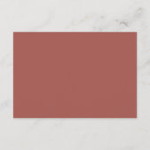 Carte D'accompagnement Rustique Autumn Lakeside Mariage forestier (Dos)