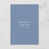 Carte D'accompagnement Rustique Blue Starfish Marine Ocean Beach Mariage (Dos)