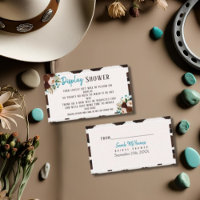 Rustique Boho Bridal Affichage douche Turquoise