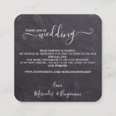 Carte D'accompagnement Rustique Botanique Eucalyptus QR Code Mariage Invi (Dos)