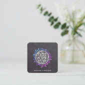 Carte D'accompagnement Rustique Botanique Eucalyptus QR Code Mariage Invi (Debout devant)