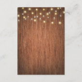 Carte D'accompagnement Rustique Bourgogne Floral Mason Jar Réception de m (Dos)