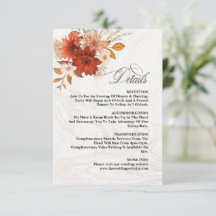 Rustique Burnt Orange Terracotta Élégant Mariage