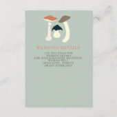 Carte D'accompagnement Rustique Elegant Bois Wild Champhrooms Mariage (Devant)