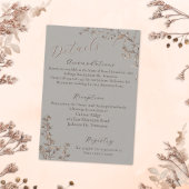 Carte D'accompagnement Rustique Elegant Sagebrush Fleur sauvage Mariage E
