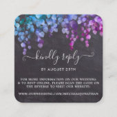 Carte D'accompagnement Rustique Eucalyptus Botanique Mariage RSVP QR Code (Devant)