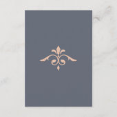 Carte D'accompagnement Rustique Filigree, Mariage (Dos)