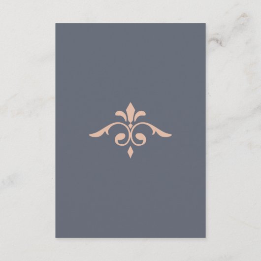 Carte D'accompagnement Rustique Filigree, Mariage (Dos)