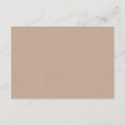 Carte D'accompagnement Rustique Kraft, Noir, Mariage postpone, modifiable (Dos)