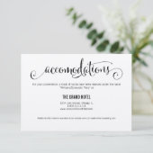 Carte D'accompagnement Rustique Moderne Nous faisons Mariage Logement Car (Debout devant)