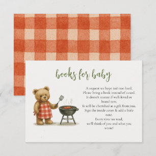 Carte D'accompagnement Rustique Nous pouvons Bearly BBQ Baby shower Deman
