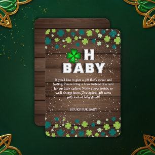 Carte D'accompagnement Rustique Oh Bébé Fête Prénatale de la Saint-Patric