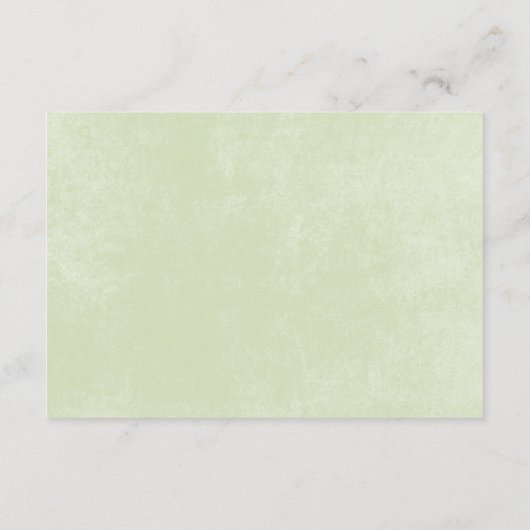 Carte D'accompagnement Rustique Pastel Hydrangea Floral Monogramme Sage V (Dos)