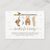 Carte D'accompagnement Rustique Petit Pêcheur Derby Livre Pour Bébé (Devant)